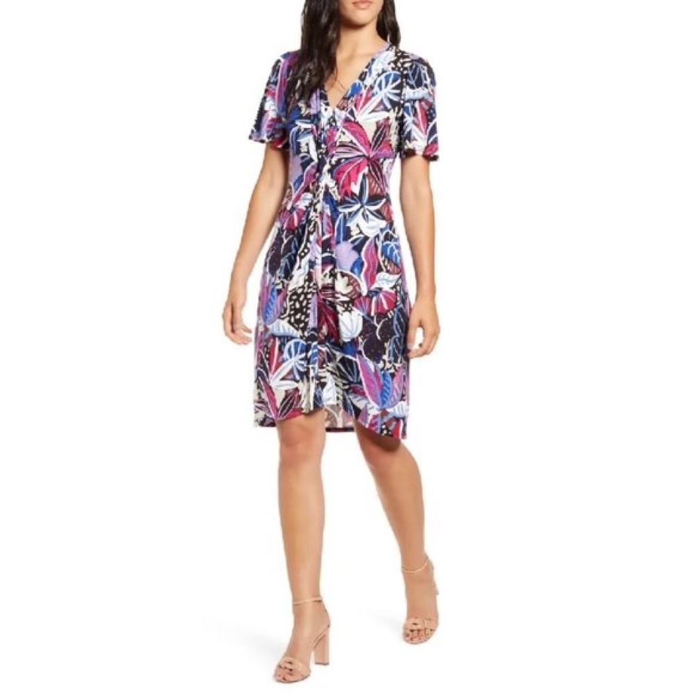 Tommy Bahama Cactus To Clouds Twist Front Dress